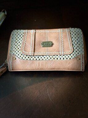 Vintage b.o.c Born Concept Boho Woven Wristlet Wallet